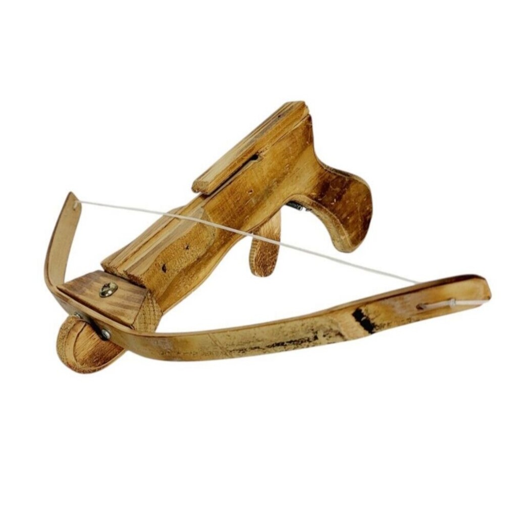 Vintage Wooden Working Kids Children Hunting Crossbow No Arrows Tested Works